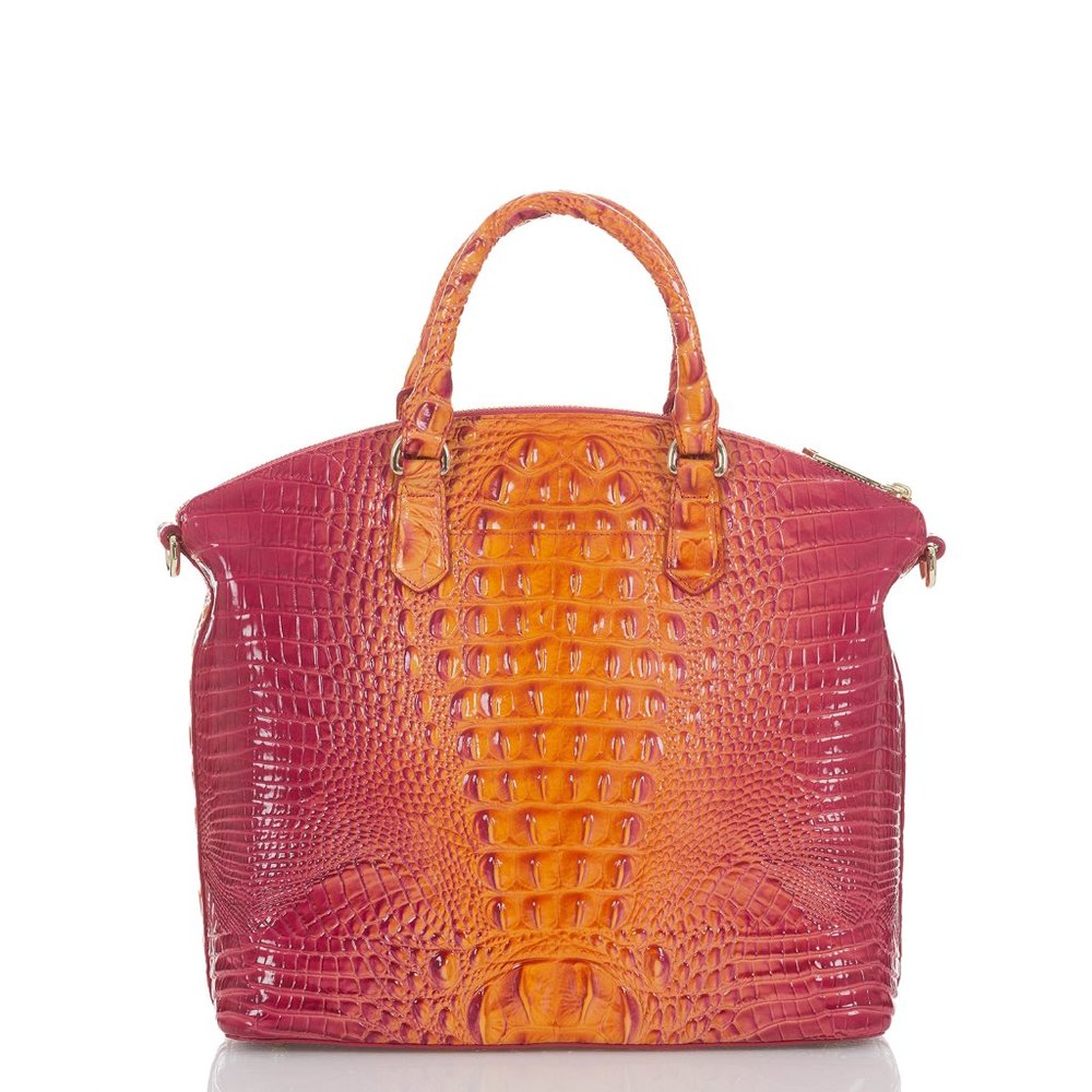 NWT BRAHMIN LARGE DUXBURY MELBOURNE PASSION FRUIT - Picture 5 of 12